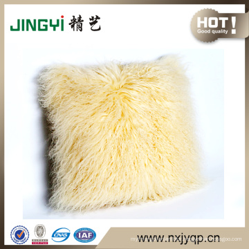 Decorative Mongolian Tibetan Lamb Fur Cushion